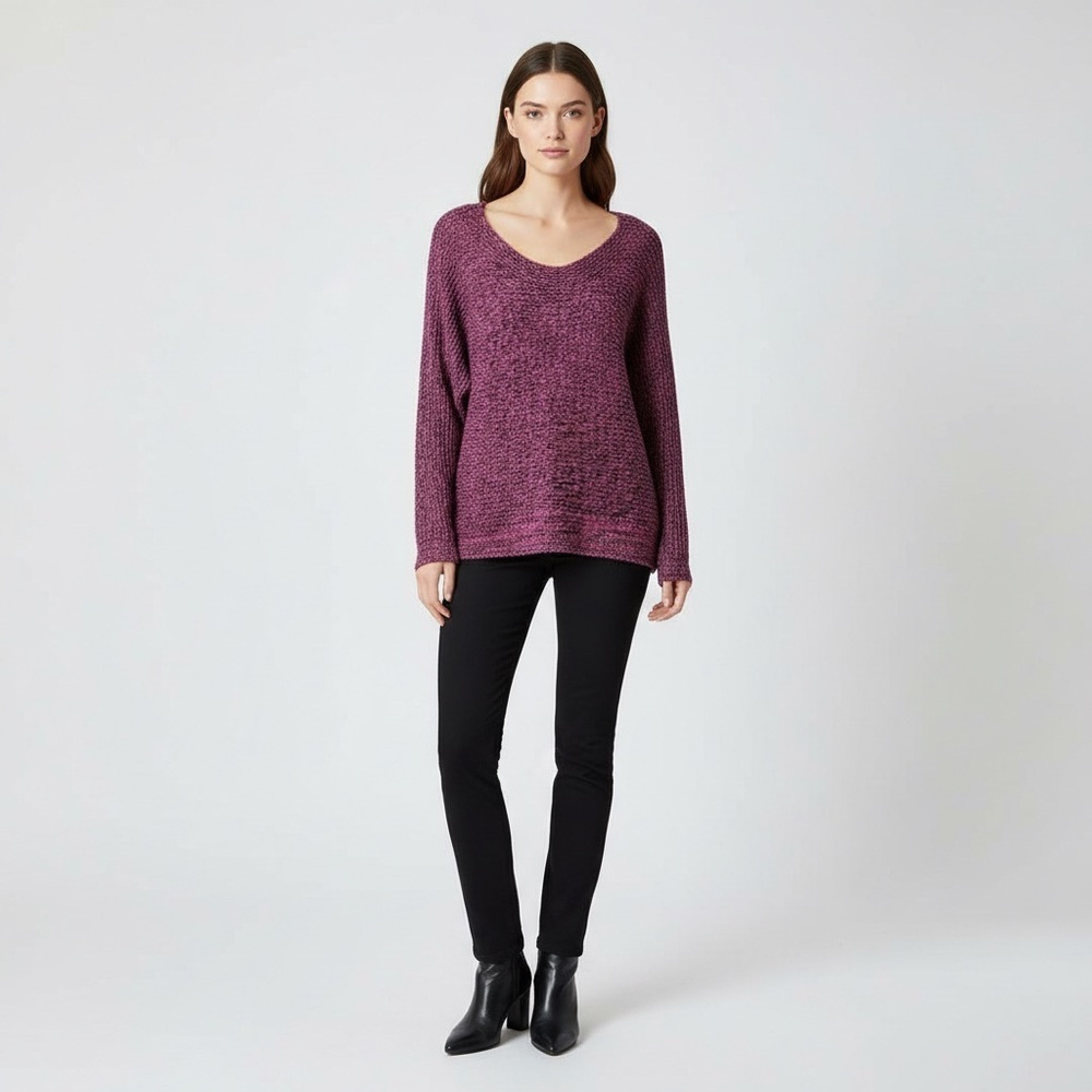 Bianca Nygård pink and black scoop neck sweater  NWT size medium